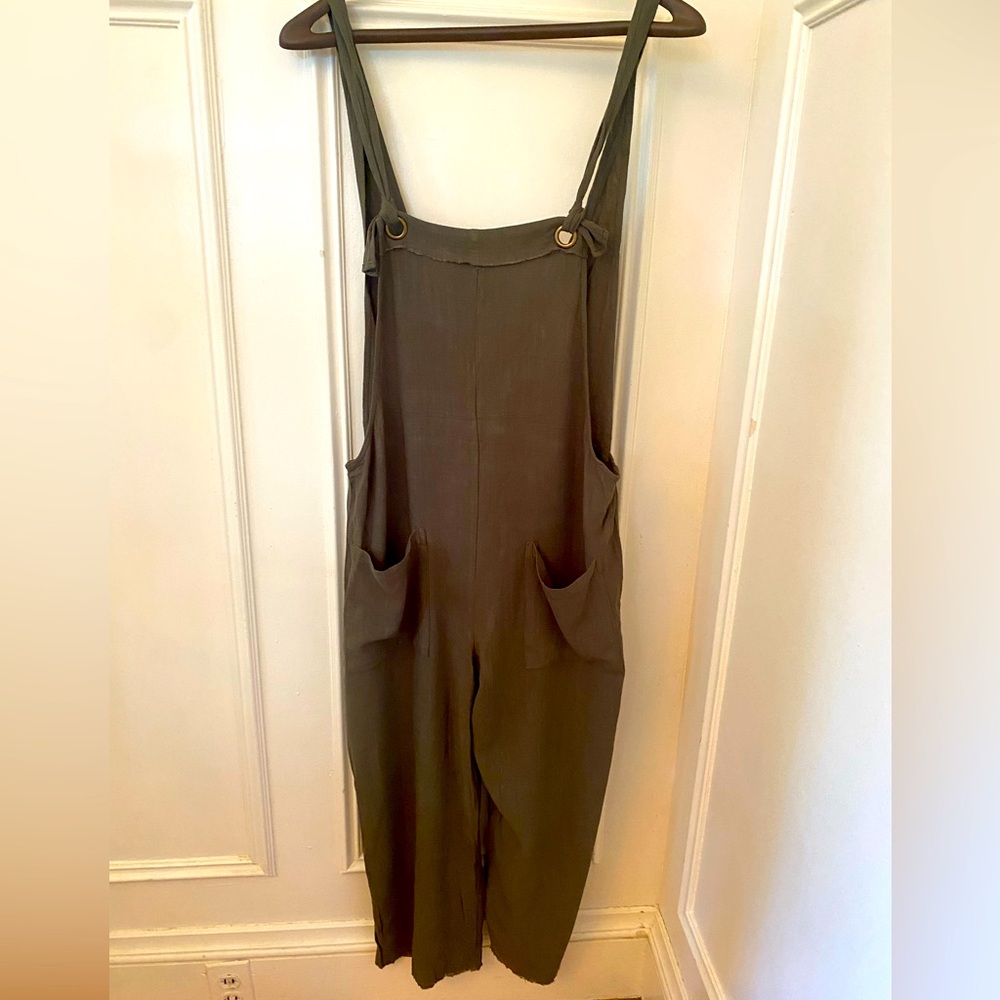 Natural Life Carly Jumpsuit Olive Medium